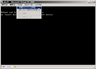 ����CD/DVD�h���C�u��I�����ă}�E���g����