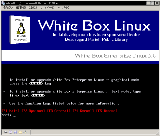 WBEL3�̃C���X�g�[��CD�C���[�W����o�[�`�����}�V�����N��