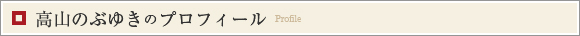 高山のぶゆき　プロフィール