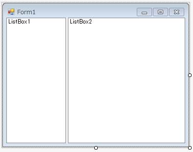 SplitContainer内のコントロールのDockをFillに設定