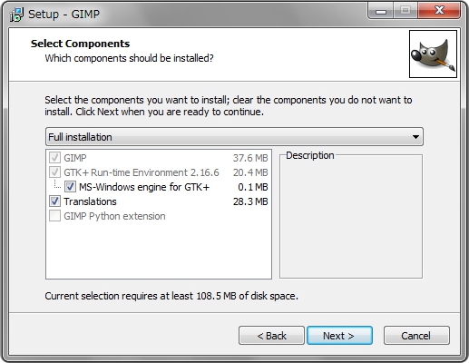 GIMPインストール画面-5 gimp-install-5.jpg