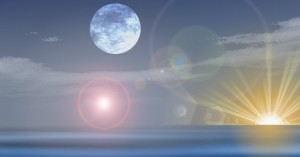 GIMP - "レンズフレア"フィルタによる生成例 - 初期設定値 gimp-filter-light_and_shadow-flarefx-ex-default.jpg