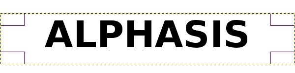 テキストからパスを作る例 - 手順1 gimp-layer-text-path-ex-1.jpg