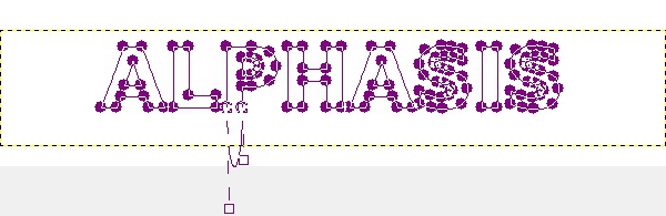 テキストのパスを変形する例 - 手順3 gimp-layer-text-to-path-ex-5.jpg
