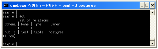 �e�[�u���̍쐬