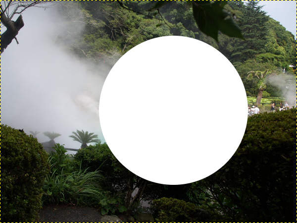 アルファチャンネル無しのレイヤでの切り取り