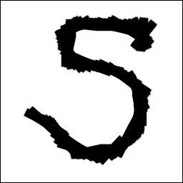 ブラシツールでの描画例(使用ブラシ:Block 01)