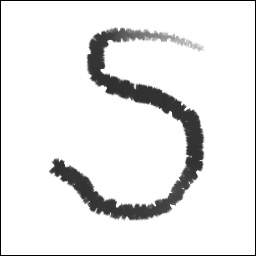 ブラシツールでの描画例(使用ブラシ:Block 01)