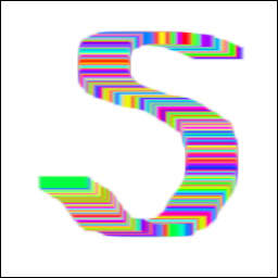 ブラシツールでの描画例(使用ブラシ:Block 01)