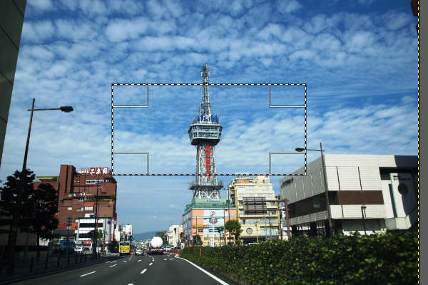 3. 矩形に選択 3. 矩形に選択