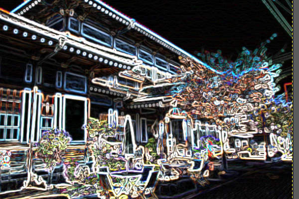 18. 輪郭が抽出されたレイヤ