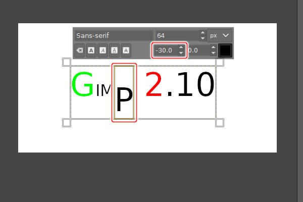 14. Pの字のオフセットを-30に変える 14. Pの字のオフセットを-30に変える