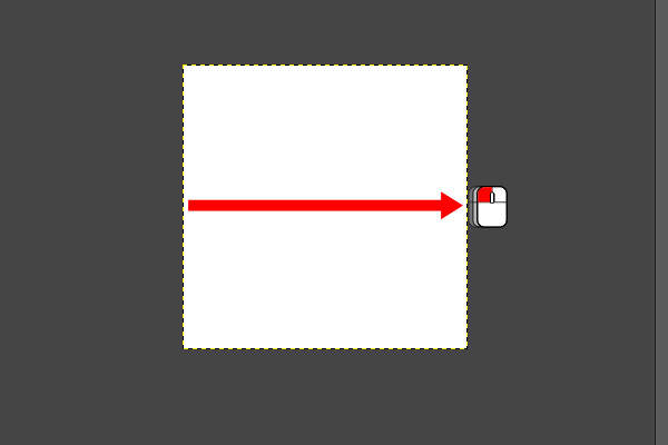 44. 水平にドラッグする