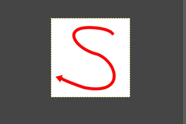 74. S字にドラッグする