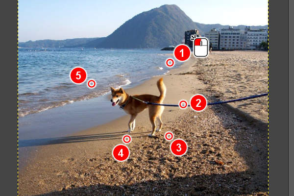 3. クリックでつなげる