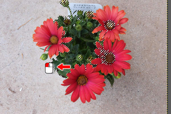 15. マウスを左に動かす