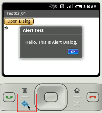 �{�^���N���b�N���̏�����ݒ肵���A���[�g�_�C�A���O��\��