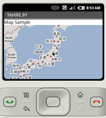 �n�}�̕\��