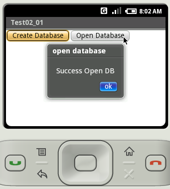 �f�[�^�x�[�X���J��