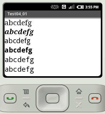 �X�^�C���ƃt�H���g�t�@�~���[��ݒ�