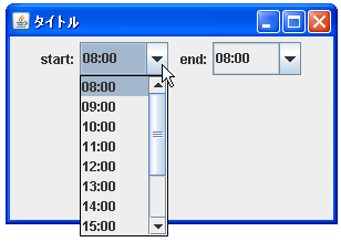 JComboBox�ň�x�ɕ\���\�ȍő區�ڐ���ݒ肷��