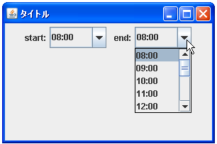 JComboBox�ň�x�ɕ\���\�ȍő區�ڐ���ݒ肷��