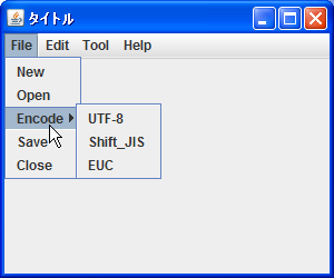�K�w�����j���[�̍쐬