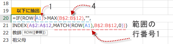 空白以外のデータを抽出する4