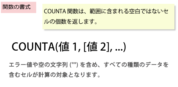 COUNTA�֐��̏���