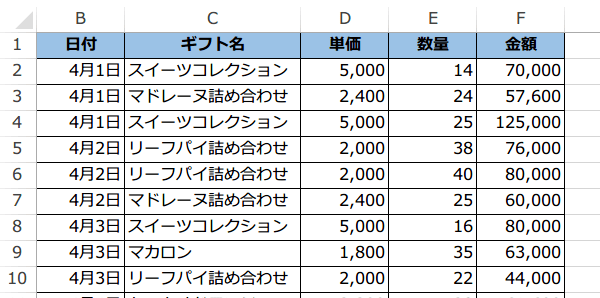 �d���f�[�^�����O���ĕʃV�[�g�ɒ��o1