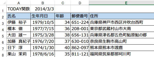 ���݂̔N���\��