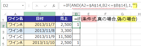 ����������IF�֐���AND�֐�6