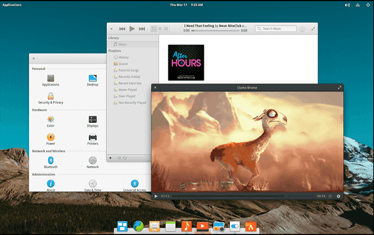 elementaryOS display