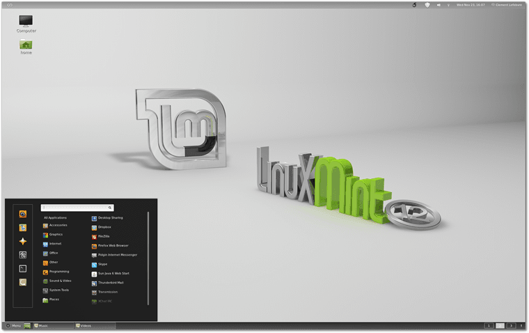 linux mint display