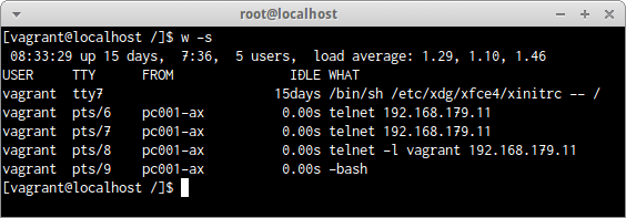 wコマンド -sオプション