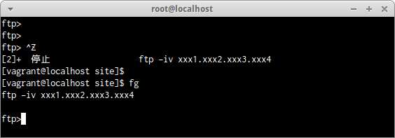 ftpコマンド