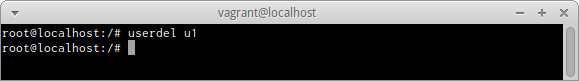 userdelコマンド