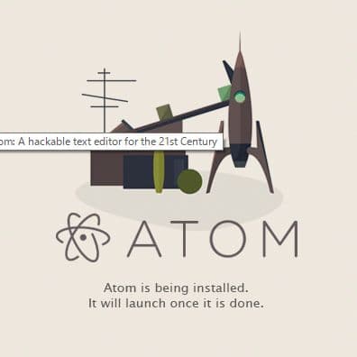 atomのインストール