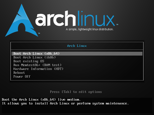 arch boot