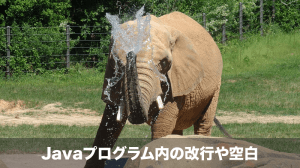 Javaプログラム内の改行や空白の扱い