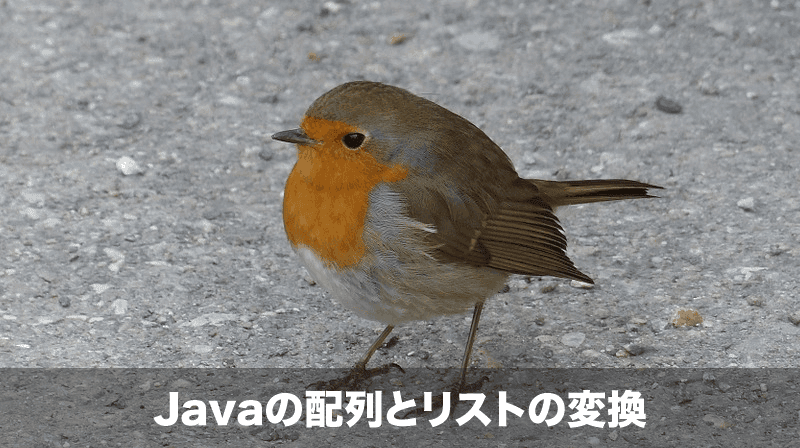 javaの配列とリストの変換