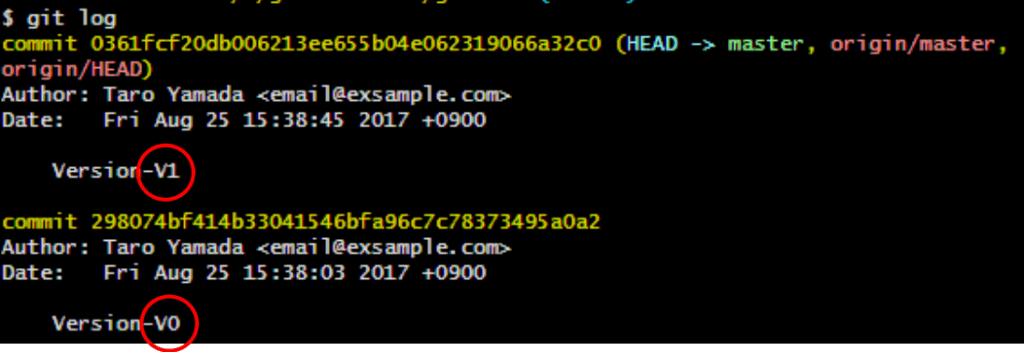 git logコマンド1