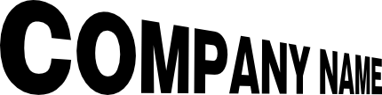 遠近法を使った文字 遠近法を使った文字