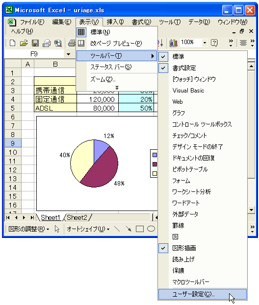 �V�i���I�c�[���o�[�̗��p