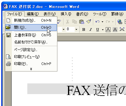 Word�ɂ�����E�B���h�E