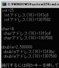 �A�h���X���o�͂���܂�