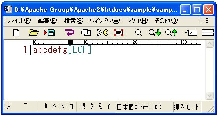 fwrite�̃e�X�g
