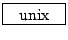 \framebox[4em]{unix}