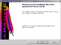 Apacheインストールスタート画面