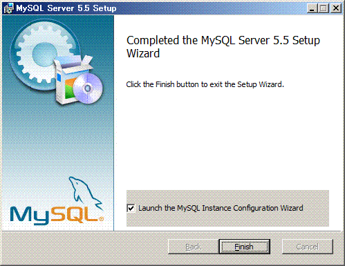 MySQL�̃C���X�g�[���̊���